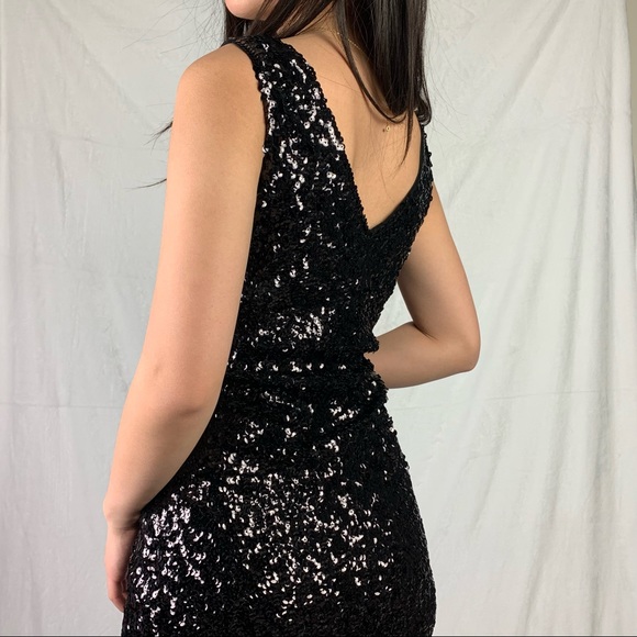 Black Collection Sequin Dress Size S - Picture 4 of 9